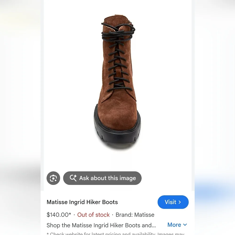 Matisse Chocolate Brown Platform Boots - Picture 13 of 13